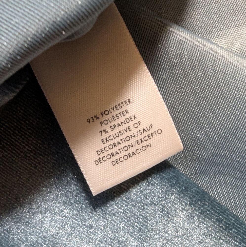 ✨ Ann Taylor XL Velvet Tank Top – Shimmering Blue Elegance ✨ - Picture 4 of 8